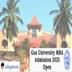 Goa University MBA Admission Open; Apply By March 24